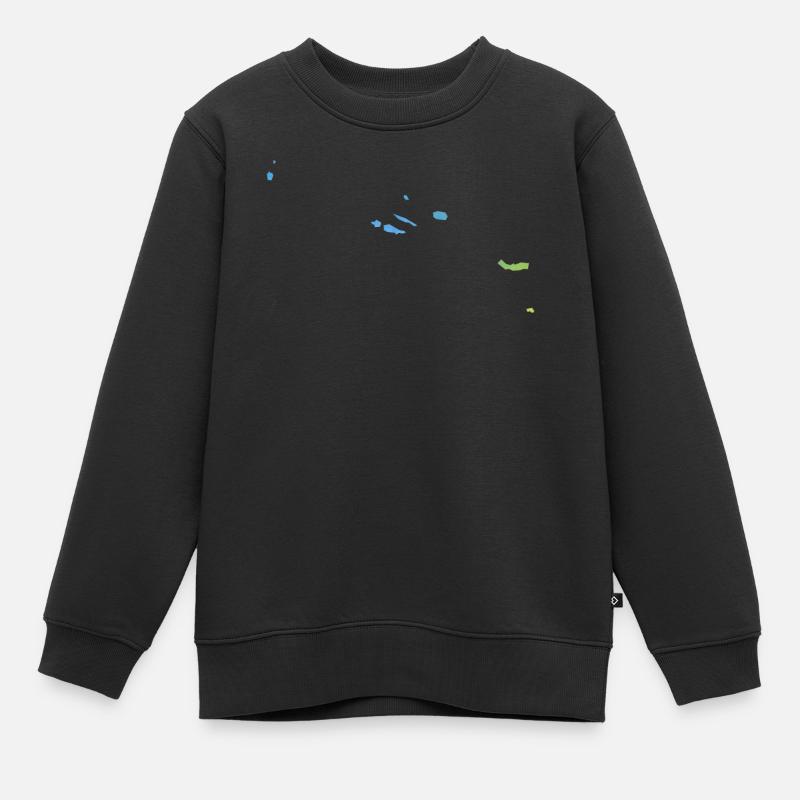 Azores - Kinder Premium Organic Sweatshirt - Schwarz