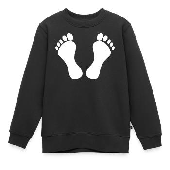 pieds - Sweat Premium enfant bio - noir - Devant - AI Model Kid Female (0cm)