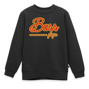 Bassiste - Sweat Premium enfant bio - noir - Devant - AI Model Kid Female (0cm)