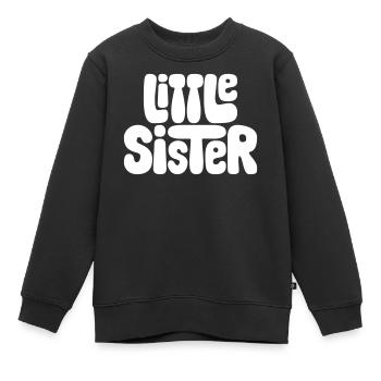 Petite soeur - Sweat Premium enfant bio - noir - Devant - AI Model Kid Female (0cm)