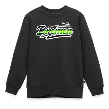 Bremen - Kinder Premium Organic Sweatshirt - Schwarz - Vorne - AI Model Kid Female (0cm)
