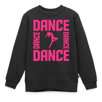 Dance - Kinder Premium Organic Sweatshirt - Schwarz - Vorne - AI Model Kid Female (0cm)