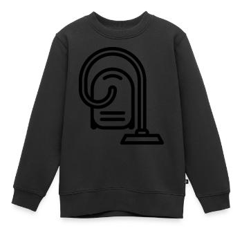 Staubsauger - Kinder Premium Organic Sweatshirt - Schwarz - Vorne - AI Model Kid Female (0cm)