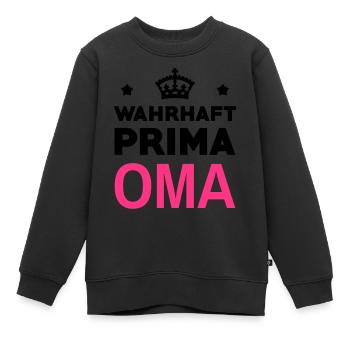 Großmütter / Oma / Mami / Großmutter / Mamy - Kinder Premium Organic Sweatshirt - Schwarz - Vorne - AI Model Kid Female (0cm)