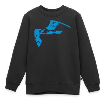 fliegende moewe - Kinder Premium Organic Sweatshirt - Schwarz - Vorne - AI Model Kid Female (0cm)