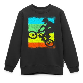 BMX / Bmx Bike Fahrrad - Kinder Premium Organic Sweatshirt - Schwarz - Vorne - AI Model Kid Female (0cm)