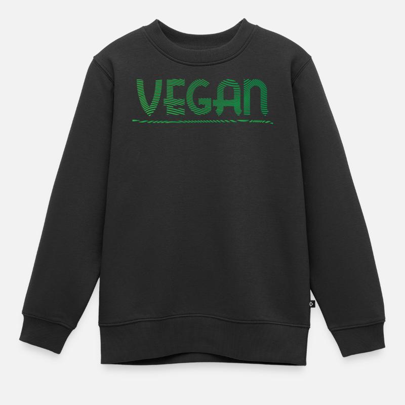 Vegan - Sweat Premium enfant bio - noir