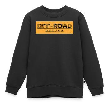 Pilote tout-terrain Look tout-terrain - Sweat Premium enfant bio - noir - Devant - AI Model Kid Female (0cm)