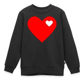 Saint-Valentin, Saint-Valentin, Saint-Valentin - Sweat Premium enfant bio - noir - Devant - AI Model Kid Female (0cm)