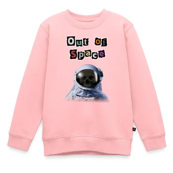 Out of Space - Travis Scott Style Astronaut - Kinder Premium Organic Sweatshirt - Rosa - Vorne - AI Model Kid Female (0cm)