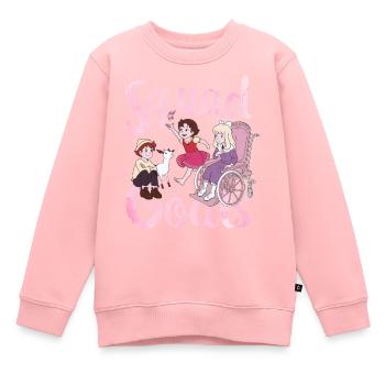 Heidi Squad Goals - Kinder Premium Organic Sweatshirt - Rosa - Vorne - AI Model Kid Female (0cm)
