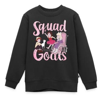 Heidi Squad Goals - Kinder Premium Organic Sweatshirt - Schwarz - Vorne - AI Model Kid Female (0cm)
