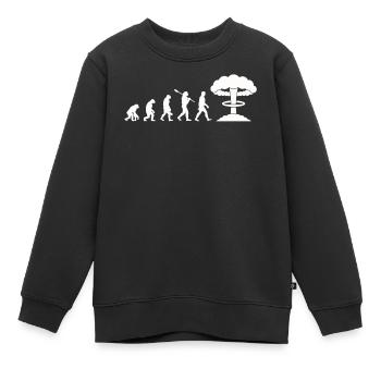 Bombe nucléaire Evolution - Sweat Premium enfant bio - noir - Devant - AI Model Kid Female (0cm)