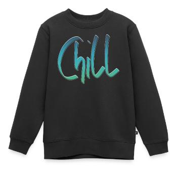 Chill mal wieder - Kinder Premium Organic Sweatshirt - Schwarz - Vorne - AI Model Kid Female (0cm)