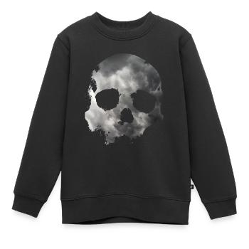 Schädel - Kinder Premium Organic Sweatshirt - Schwarz - Vorne - AI Model Kid Female (0cm)
