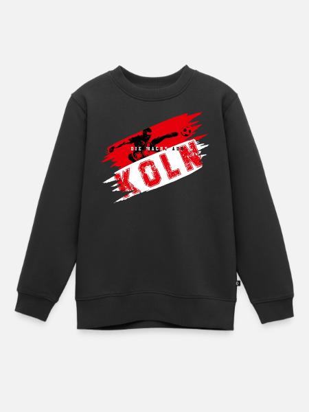 Fussball Köln Ruhrpott - Kinder Premium Organic Sweatshirt - Schwarz