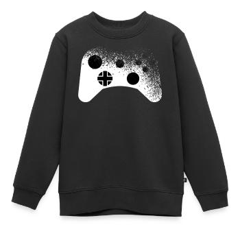 Splatter - Motif de manette pour les joueurs Cool - Sweat Premium enfant bio - noir - Devant - AI Model Kid Female (0cm)