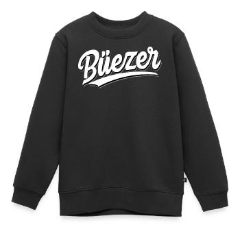 Büezer - Schweizerdeutsch - Mundart - Kinder Premium Organic Sweatshirt - Schwarz - Vorne - AI Model Kid Female (0cm)