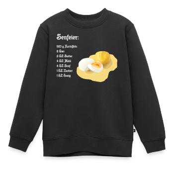 Senfeier Rezept - Kinder Premium Organic Sweatshirt - Schwarz - Vorne - AI Model Kid Female (0cm)
