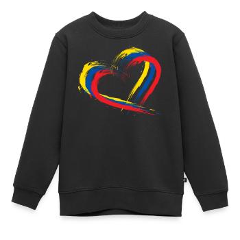 Ecuador - Kinder Premium Organic Sweatshirt - Schwarz - Vorne - AI Model Kid Female (0cm)