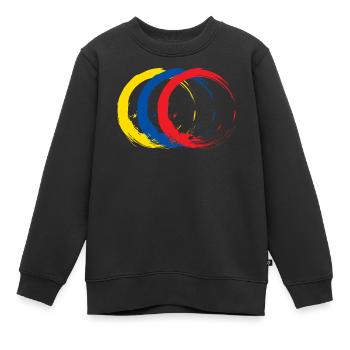 Ecuador - Kinder Premium Organic Sweatshirt - Schwarz - Vorne - AI Model Kid Female (0cm)