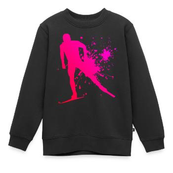 Ski de fond féminin Patinage de fond Ski de fond Kl - Sweat Premium enfant bio - noir - Devant - AI Model Kid Female (0cm)