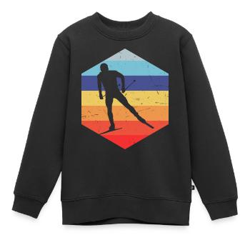 Ski de fond Ski de fond classique Ski de fond classique - Sweat Premium enfant bio - noir - Devant - AI Model Kid Female (0cm)