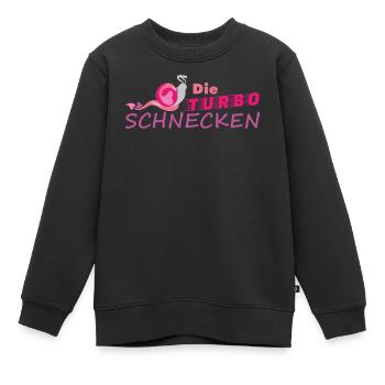 Muddy run shirt mud Matsch Laufshirt Team Schnecke - Kinder Premium Organic Sweatshirt - Schwarz - Vorne - AI Model Kid Female (0cm)