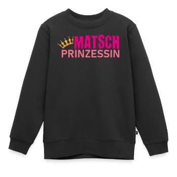 Muddy run shirt Matsch Prinzessin Laufshirt Team - Kinder Premium Organic Sweatshirt - Schwarz - Vorne - AI Model Kid Female (0cm)