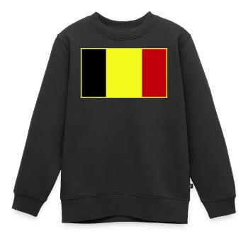 Anpassbare dreifarbige Flagge - Kinder Premium Organic Sweatshirt - Schwarz - Vorne - AI Model Kid Female (0cm)
