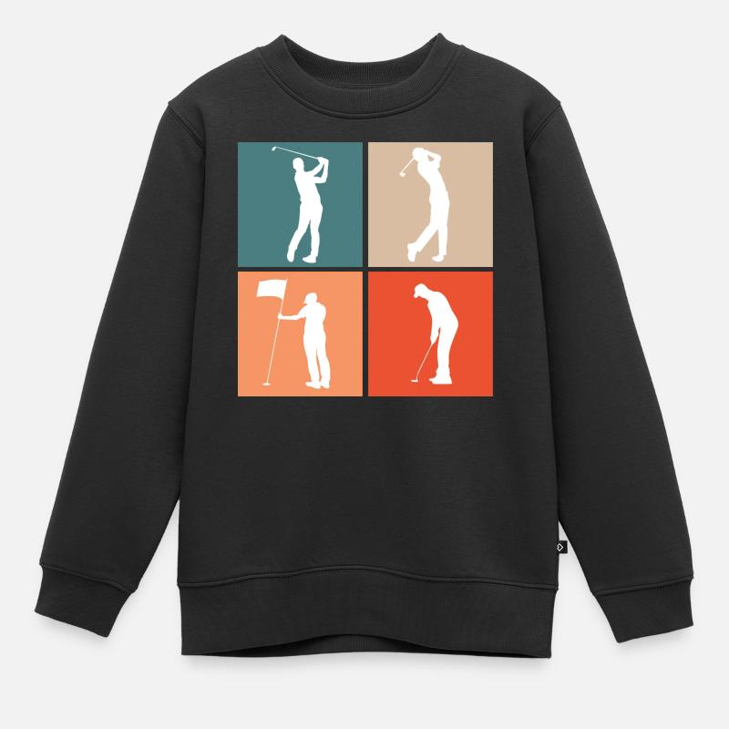 Golf Golfeurs - Sweat Premium enfant bio - noir