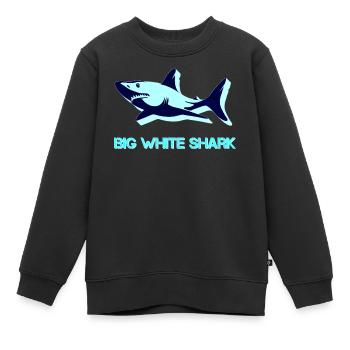 See, raubfische, badezimmersprüche - Kinder Premium Organic Sweatshirt - Schwarz - Vorne - AI Model Kid Female (0cm)