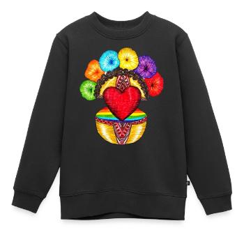 Motanka . Défilé de la fierté. - Sweat Premium enfant bio - noir - Devant - AI Model Kid Female (0cm)