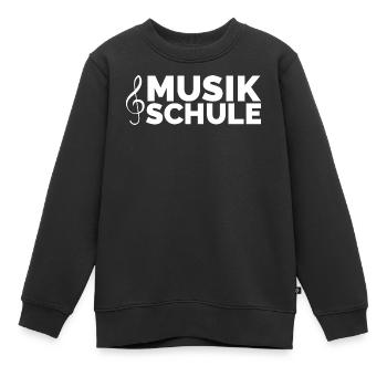 Musikschule Musik Unterricht lernen Piano Gitarre - Kinder Premium Organic Sweatshirt - Schwarz - Vorne - AI Model Kid Female (0cm)