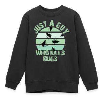 Kammerjäger - Kinder Premium Organic Sweatshirt - Schwarz - Vorne - AI Model Kid Female (0cm)