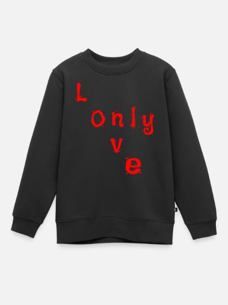 Seulement l’amour - Sweat Premium enfant bio - noir