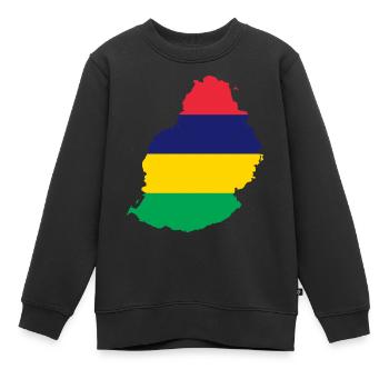 Maurice - Sweat Premium enfant bio - noir - Devant - AI Model Kid Female (0cm)
