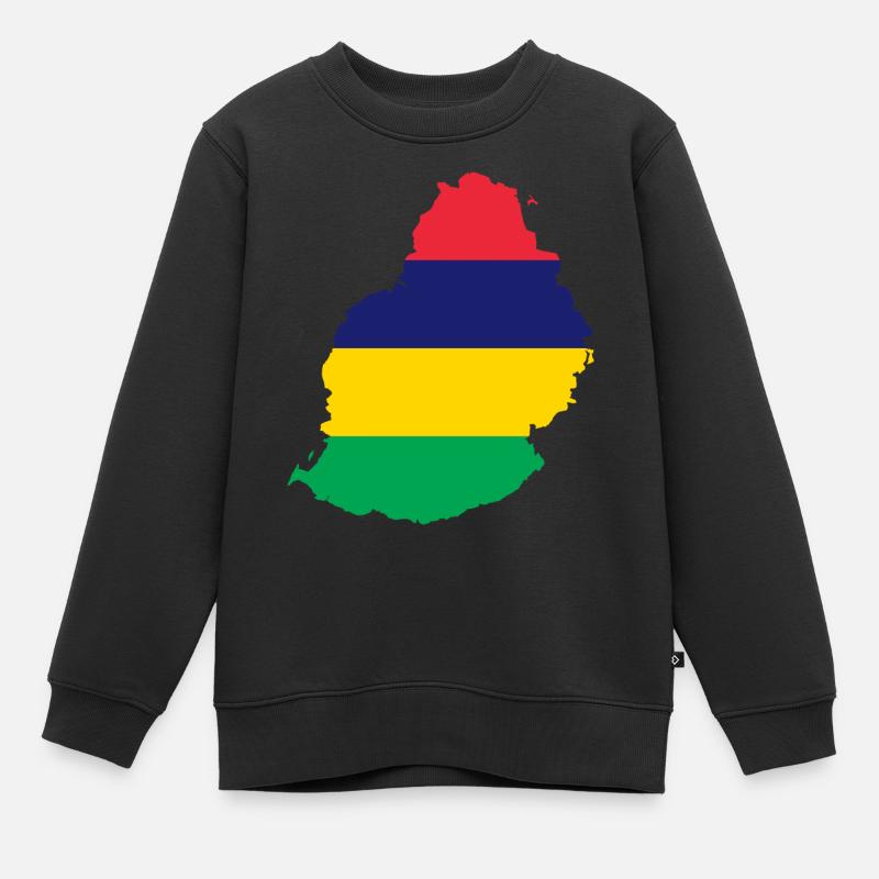 Mauritius - Kinder Premium Organic Sweatshirt - Schwarz