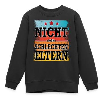 Nicht von schlechten Eltern Baby Kind - Kinder Premium Organic Sweatshirt - Schwarz - Vorne - AI Model Kid Female (0cm)