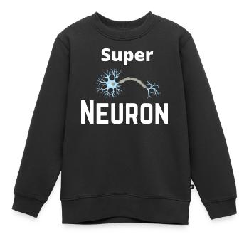 Superneuron-Netzwerk - Kinder Premium Organic Sweatshirt - Schwarz - Vorne - AI Model Kid Female (0cm)