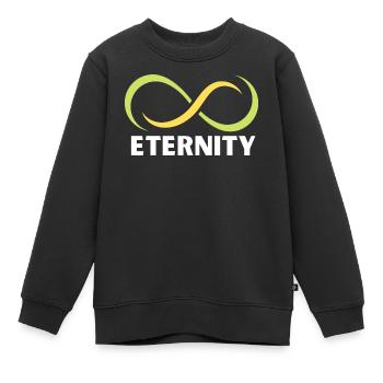 Ewigkeits-Infinity-Band-Emblem - Kinder Premium Organic Sweatshirt - Schwarz - Vorne - AI Model Kid Female (0cm)