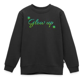 Brillez vers le haut - Sweat Premium enfant bio - noir - Devant - AI Model Kid Female (0cm)