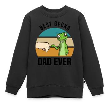 Gecko Liebhaber - Kinder Premium Organic Sweatshirt - Schwarz - Vorne - AI Model Kid Female (0cm)