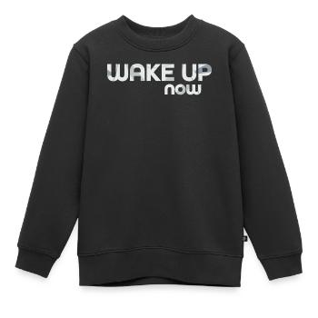 Réveillez-vous maintenant - Sweat Premium enfant bio - noir - Devant - AI Model Kid Female (0cm)