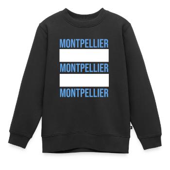 Kleidungsstil Montpellier - Kinder Premium Organic Sweatshirt - Schwarz - Vorne - AI Model Kid Female (0cm)