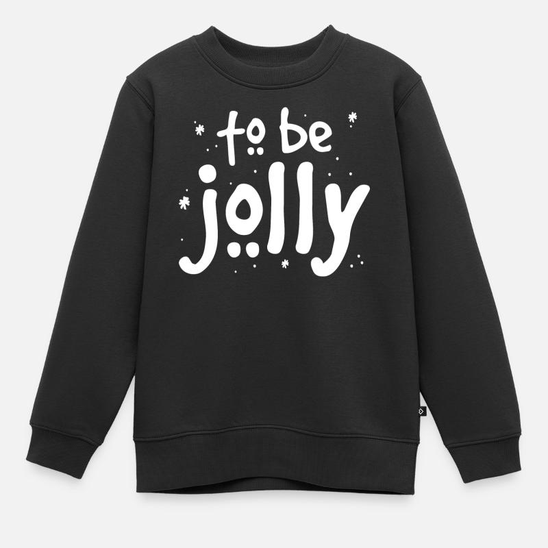 Vacances pour être joyeux - Sweat Premium enfant bio - noir