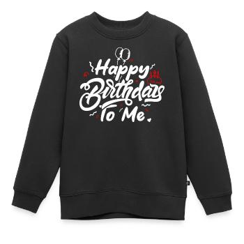 Happy Birthday To Me Drehbuch - Kinder Premium Organic Sweatshirt - Schwarz - Vorne - AI Model Kid Female (0cm)