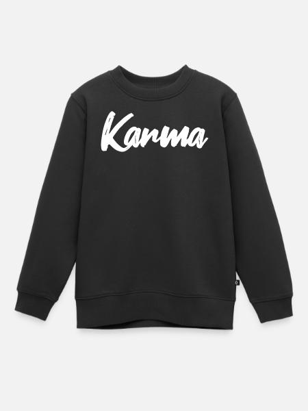 Karma - Sweat Premium enfant bio - noir