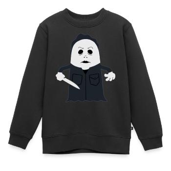 Michael Booyers - Sweat Premium enfant bio - noir - Devant - AI Model Kid Female (0cm)