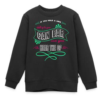 Spécialiste en informatique cliniquetshirts - Sweat Premium enfant bio - noir - Devant - AI Model Kid Female (0cm)